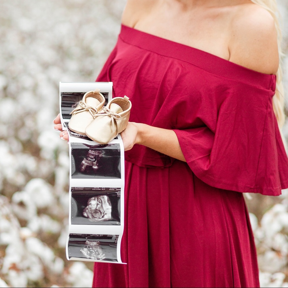 Beautiful off the shoulder maxi dress.